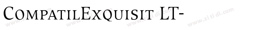 CompatilExquisit LT字体转换 CompatilExquisit LT字体转换